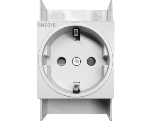 Hager SNS016 16A Schuko-stopcontact voor installatie in verdeelborden
