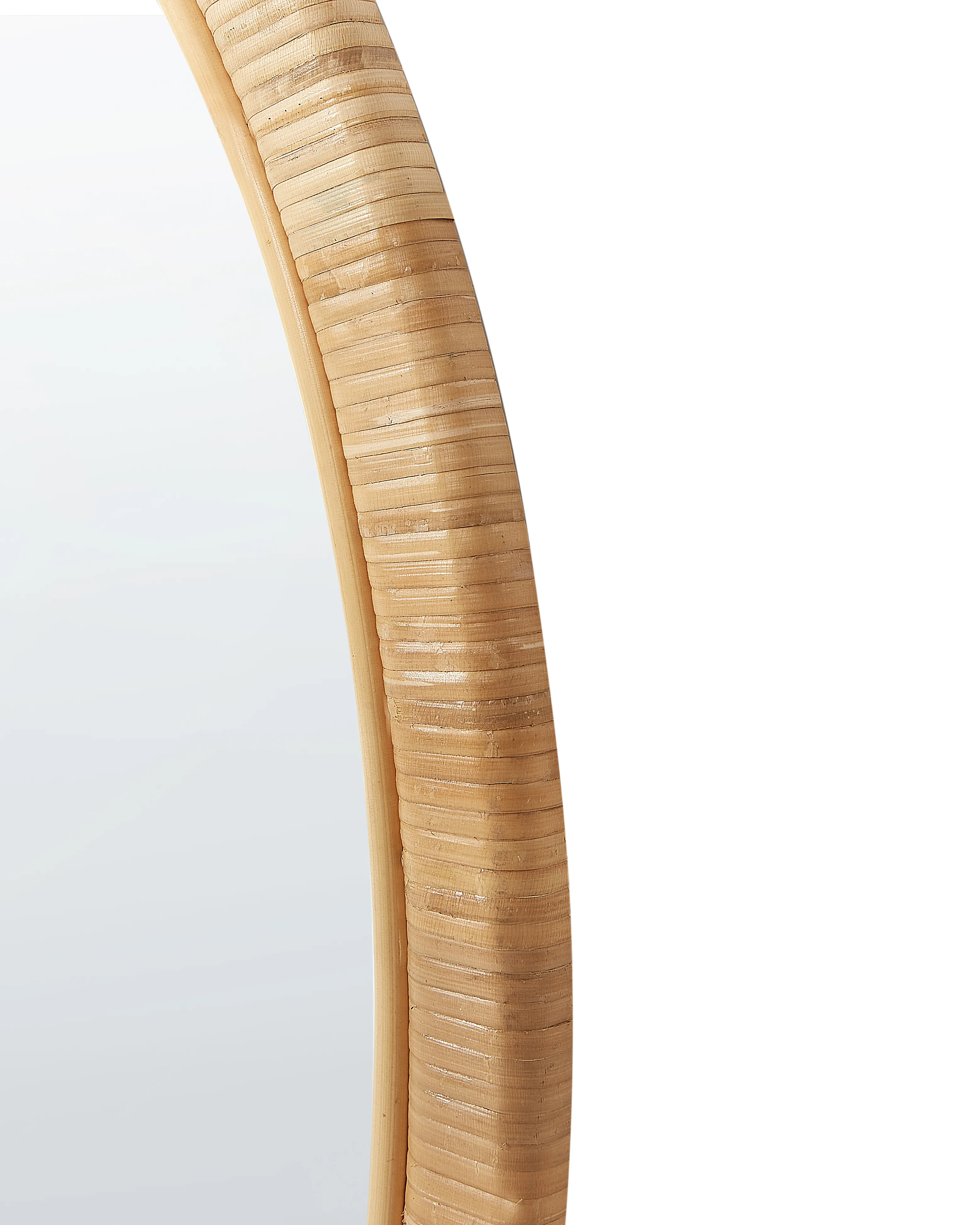 Wandspiegel ANLEZY 80 cm 80 cm Rotan Natuurlijk