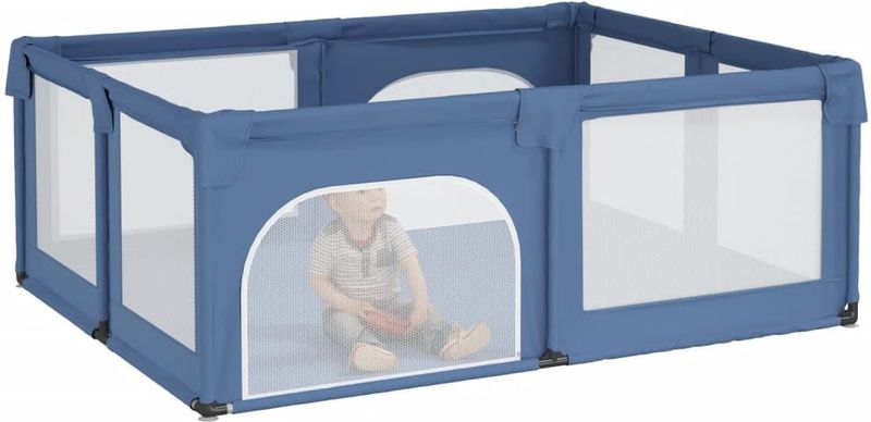 vidaXL Babybox - Lichtblauw - Oxford Stof - 2 Deuren