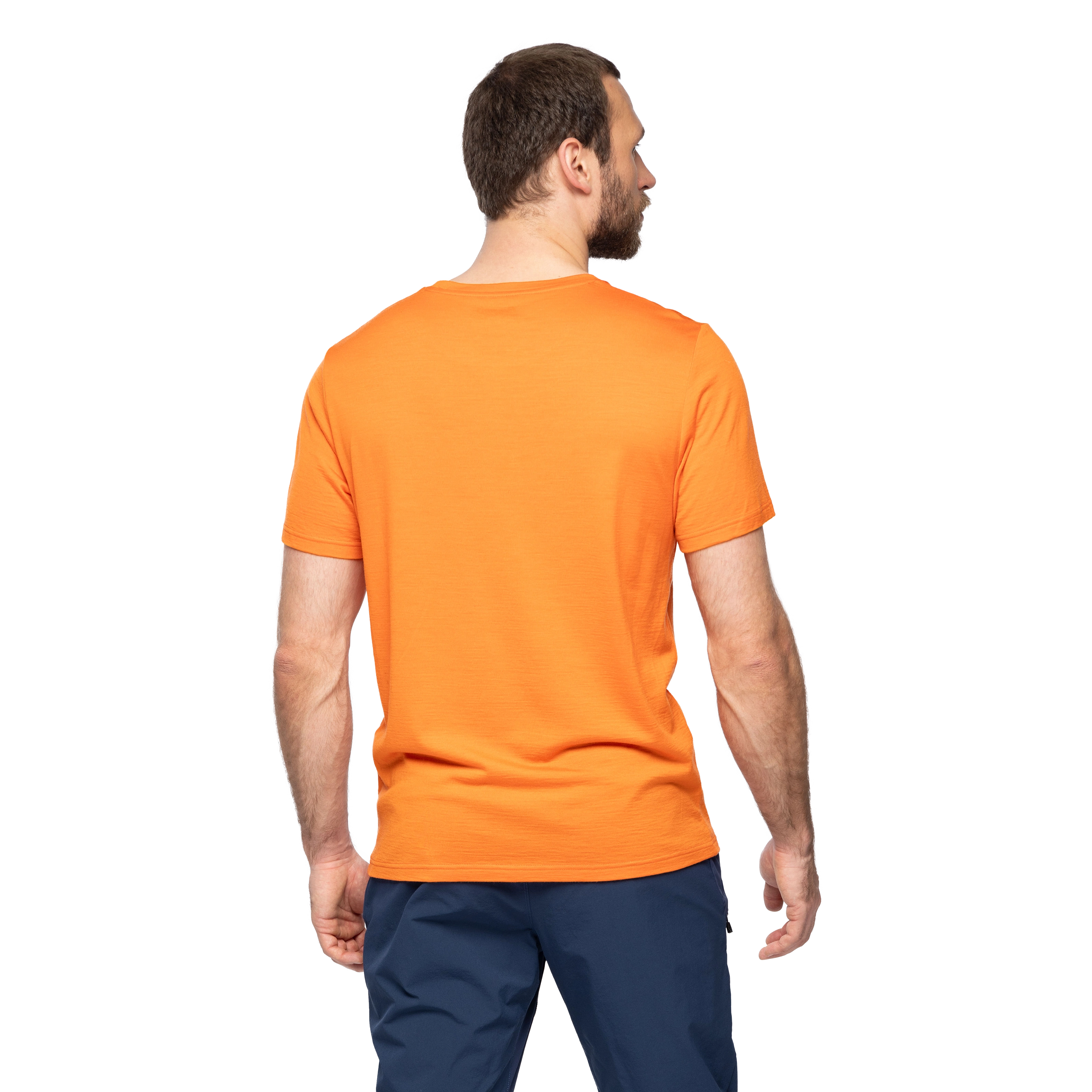 Rabot Mount Wool Tee Men Alert Orange