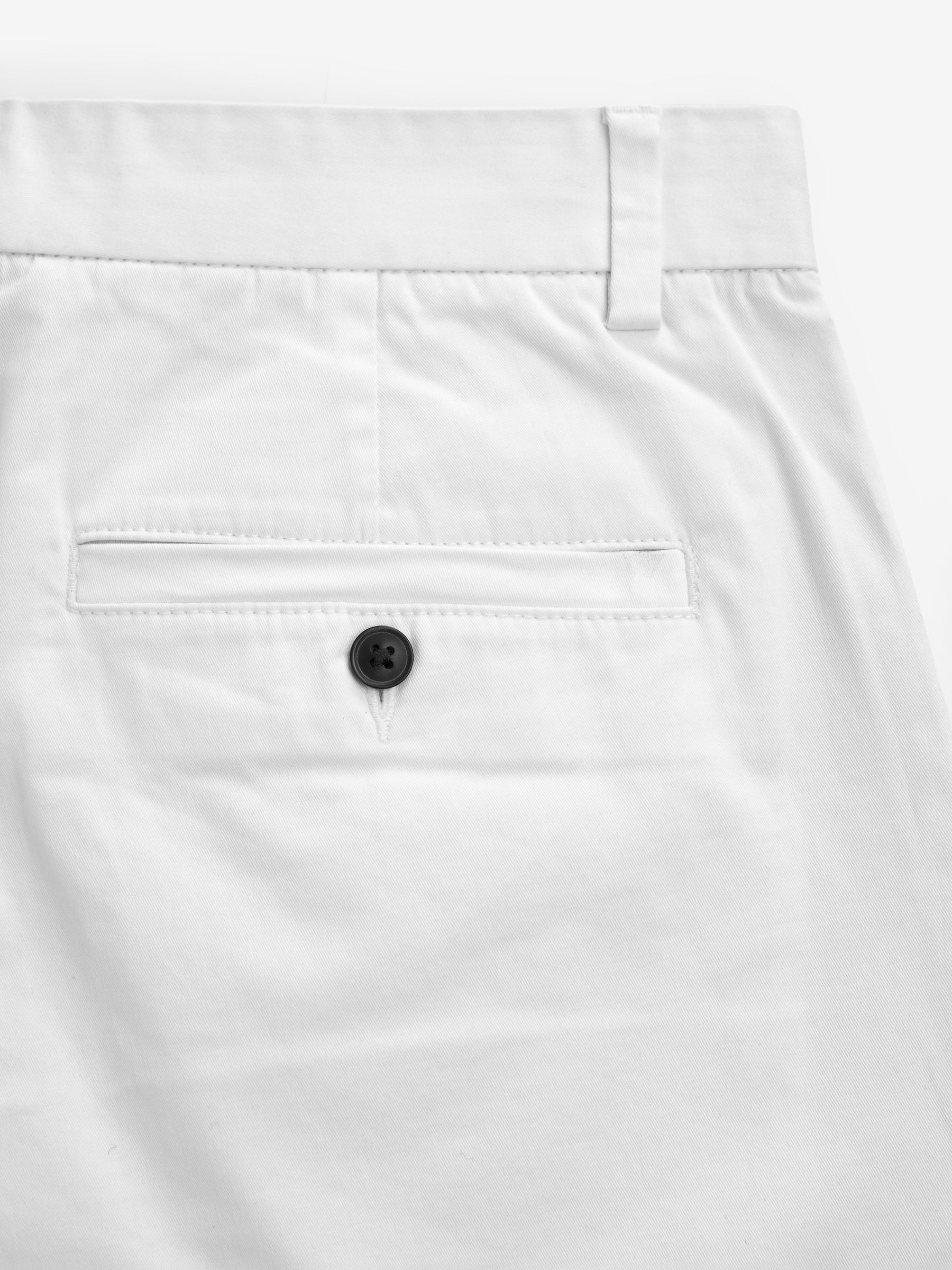 Wit - Straight fit - Chinoshort met stretch