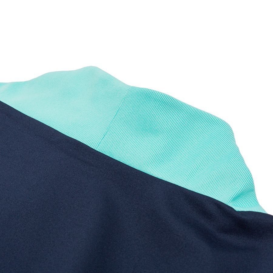 Nike Maillot d'Entraînement Dri-FIT Strike 24 Drill - Bleu Foncé/Noir/Turquoise/Blanc