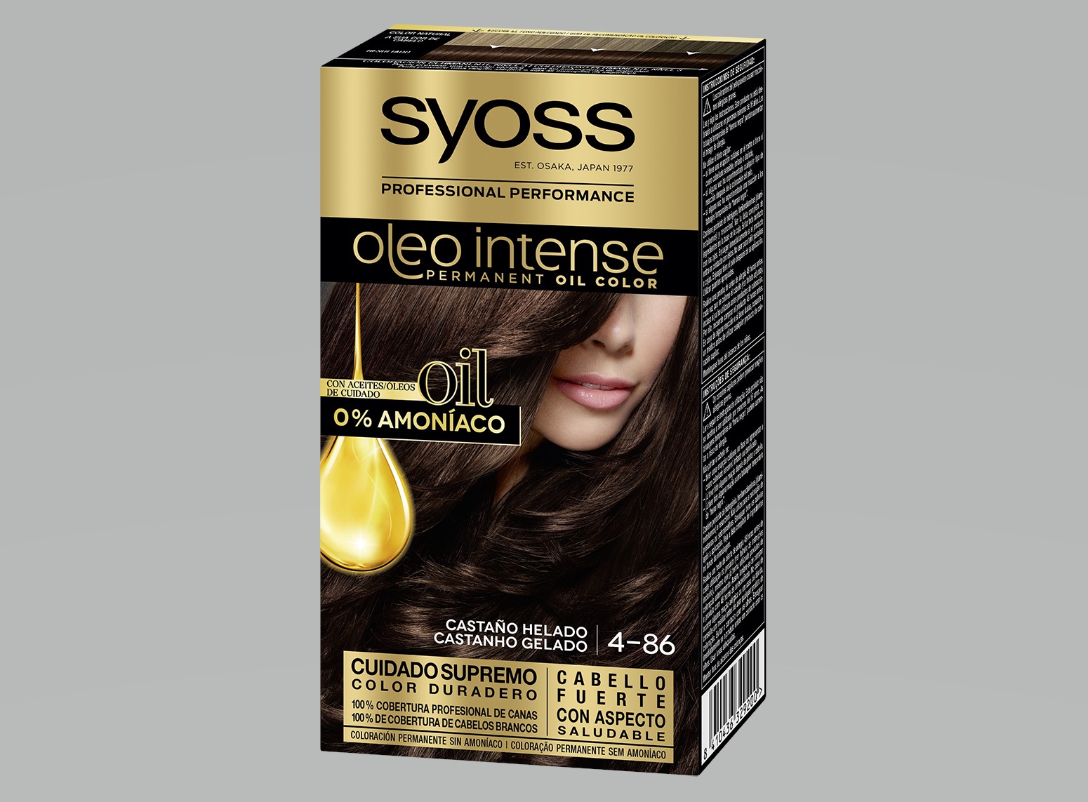 COLORAÇÃO SYOSS ÓLEO INTENSE 4-86 CASTANHO GELADO
