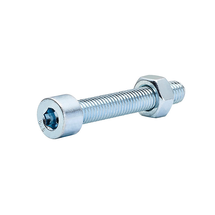 20 boulons tête cylindrique acier zingué 8 x 50 mm