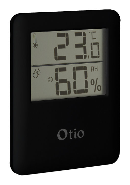 Thermomètre hygromètre digital intérieur Otio noir