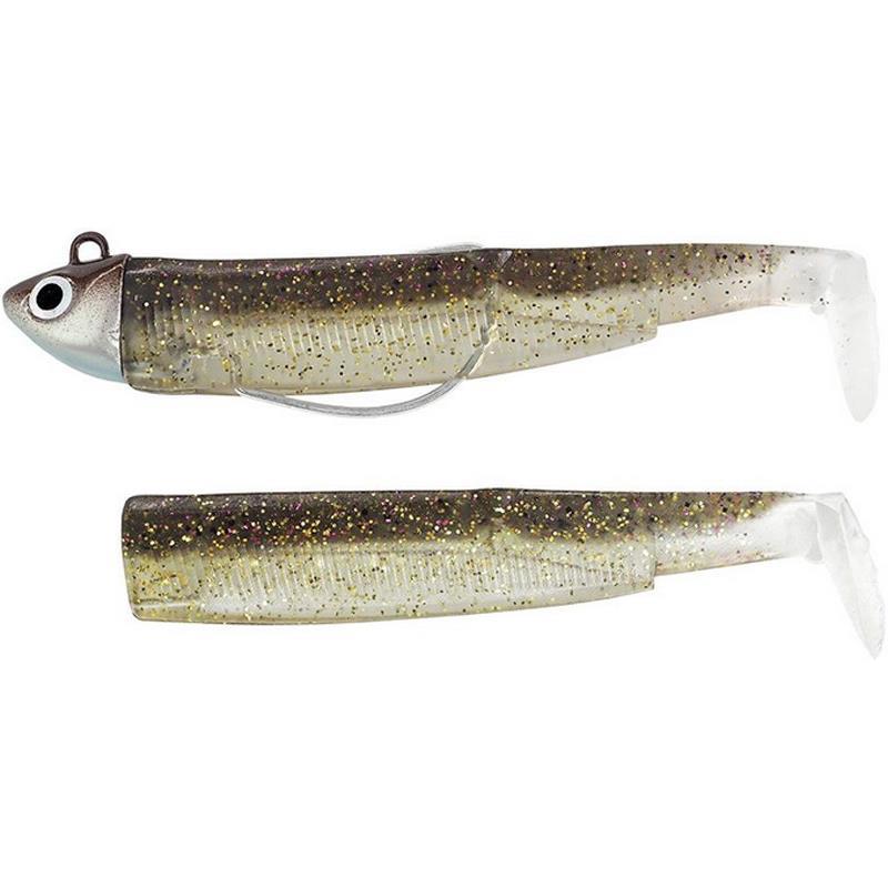 Kit Leurre Souple Arme Fiiish Combo Black Minnow 70 + Tete Plombee Search