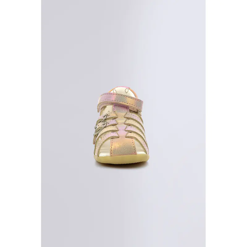 BIGKRO ROSE RAINBOW SANDALES Cuir Fille