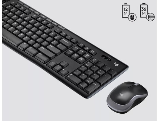 LOGITECH - Clavier souris sans fil MK270