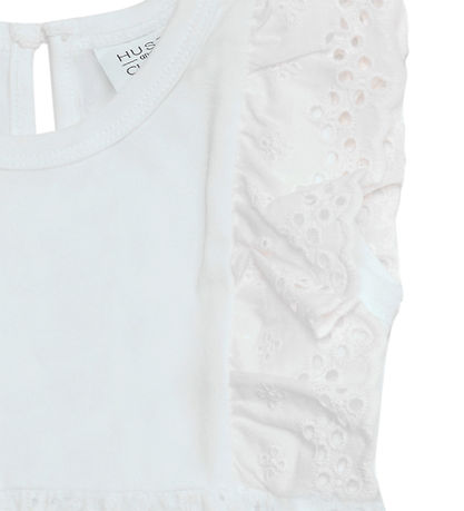 Hust and Claire Bodykleid - Kristi - White m. Strickerei Englisc