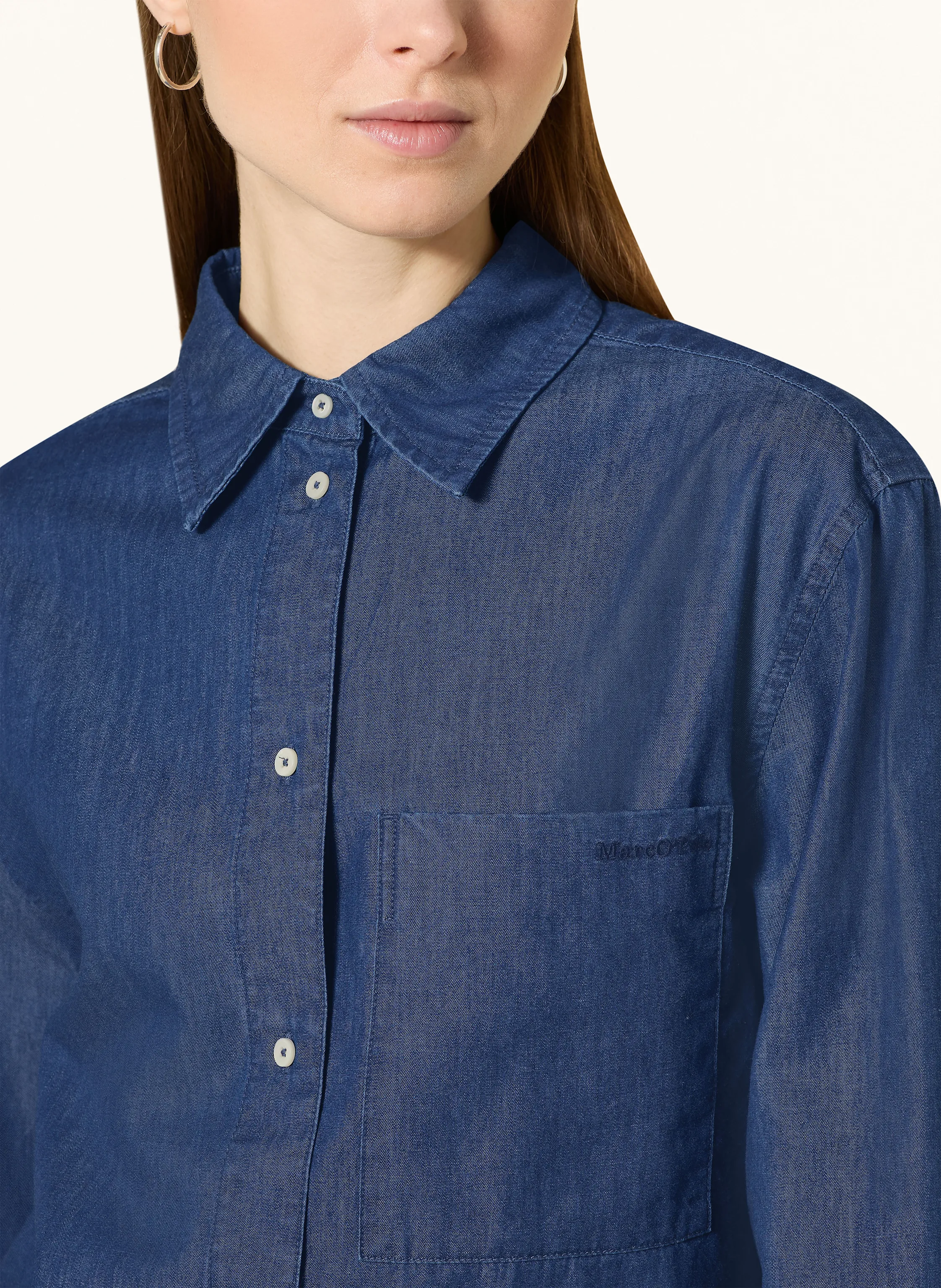 Marc O'Polo Hemdbluse in Jeansoptik