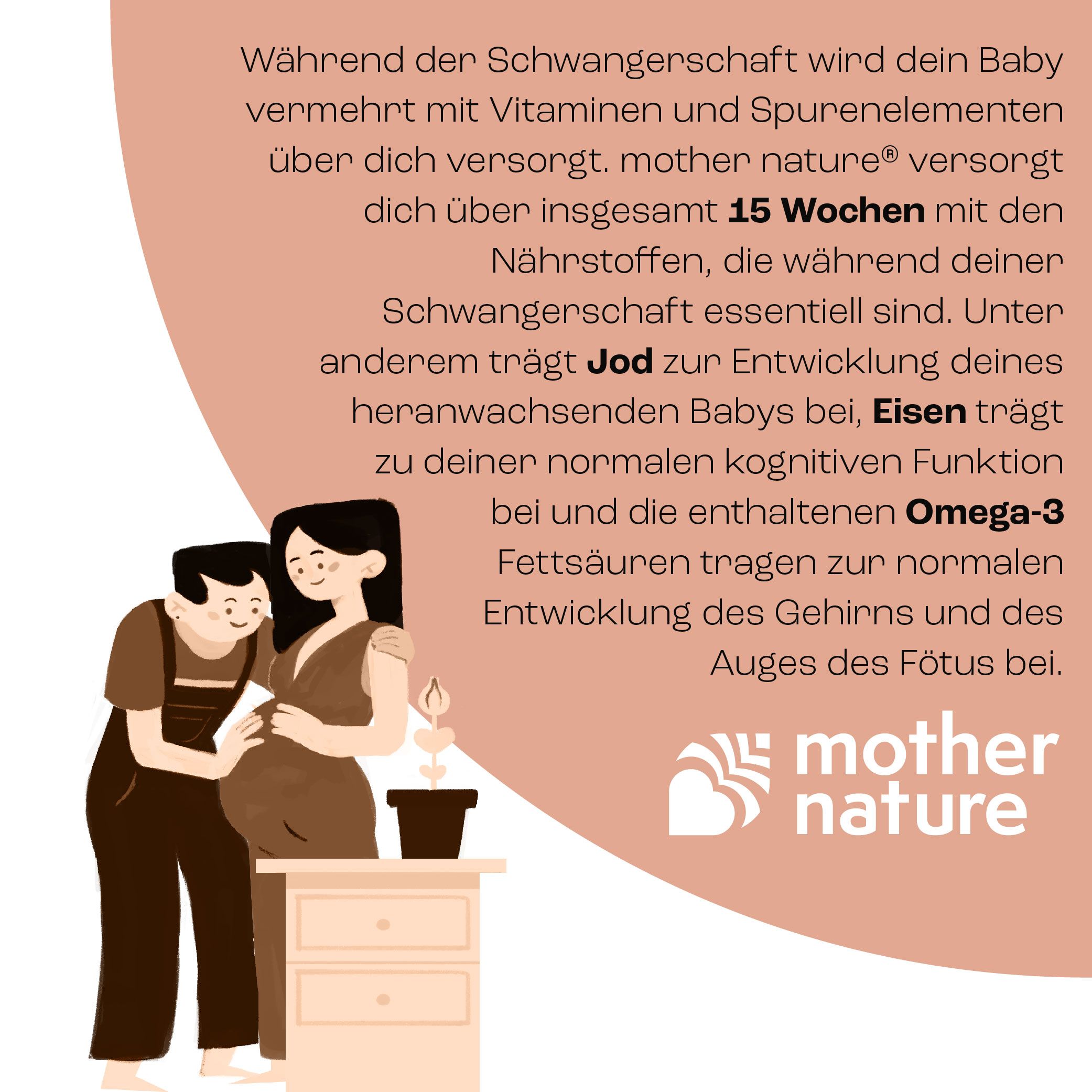 Mother Nature® Schwangerschaftsvitamine während der Schwangerschaft - Phase 2