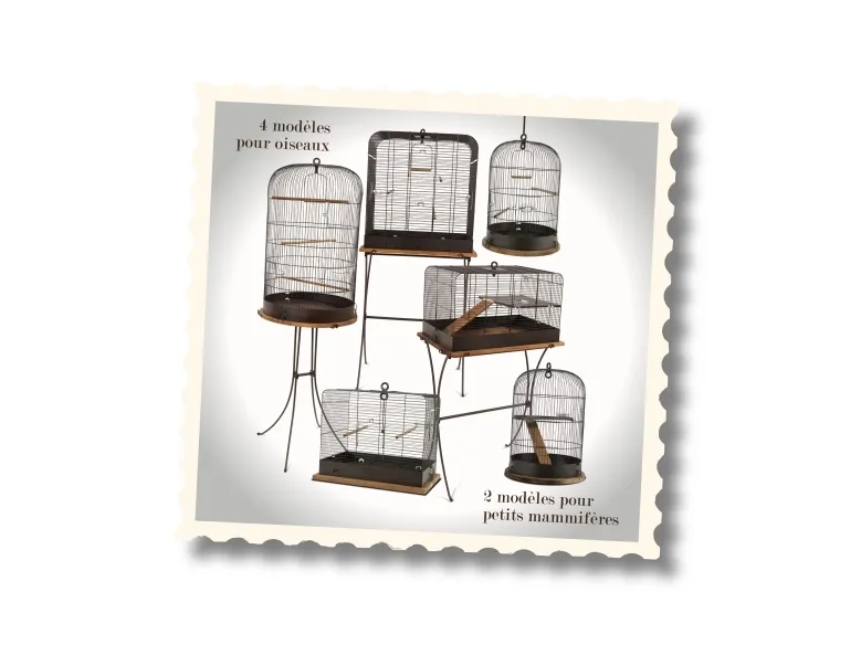 Zolux Cage Retro Marthe diam. 45 for birds col. Black