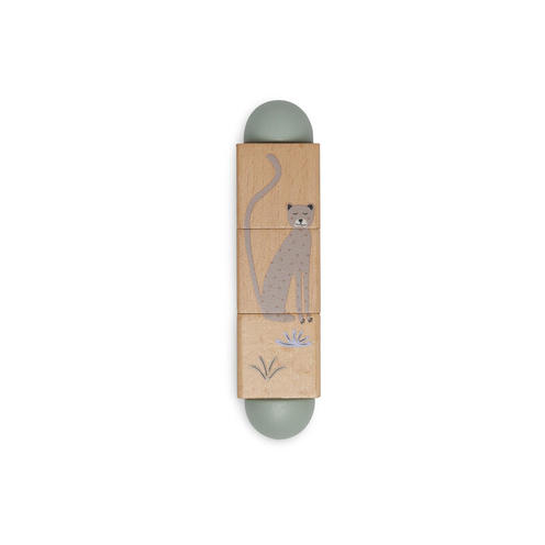 Puzzle en bois à tourner Jungle jambo - Multicolor - JOLLEIN