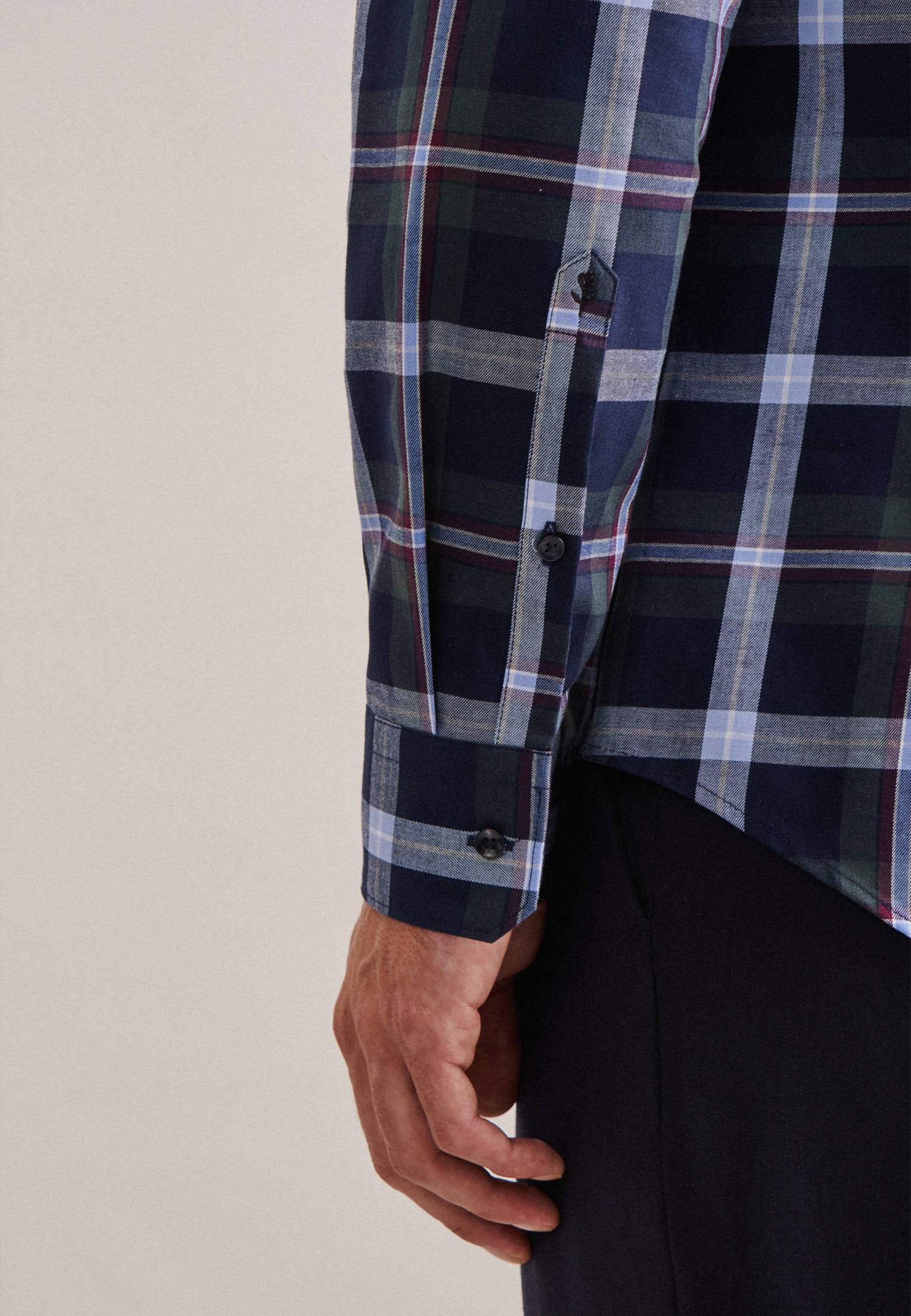 Seidensticker| Herren Flanellhemd X-Slim
