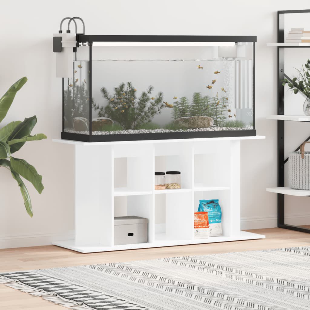 vidaXL Aquariumkast Hoogglans Wit 120x40x60 cm