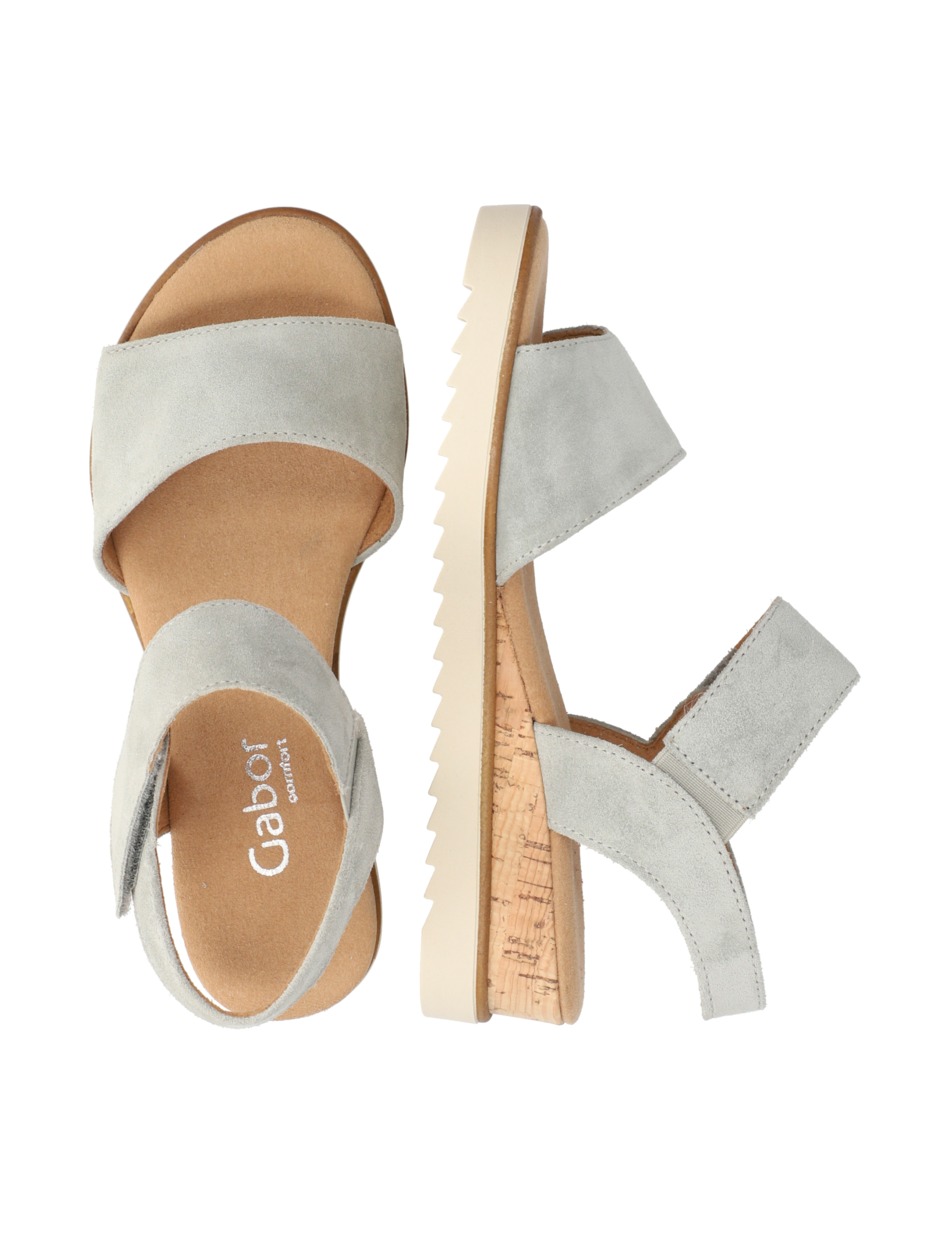 Veloursleder Sandale