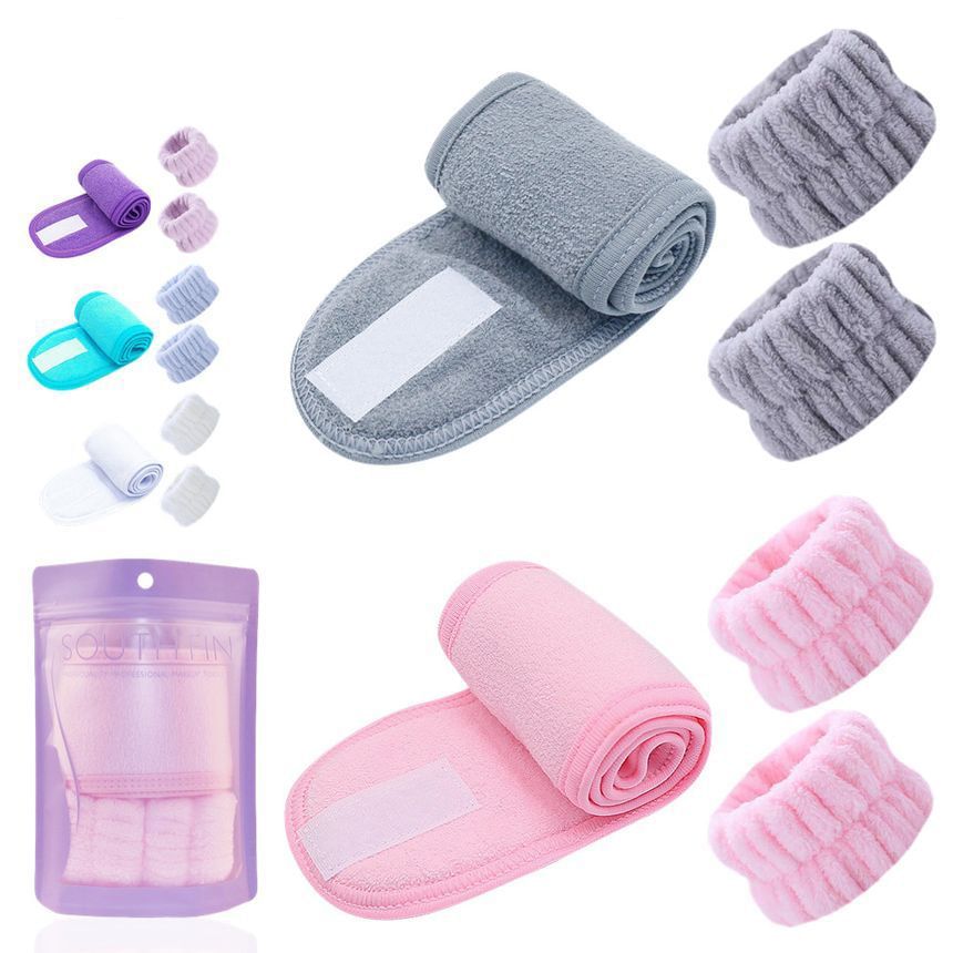 Gizmi - Set van 3: Gezichtsreiniger Zelfklevende Hoofdband + Polsband
