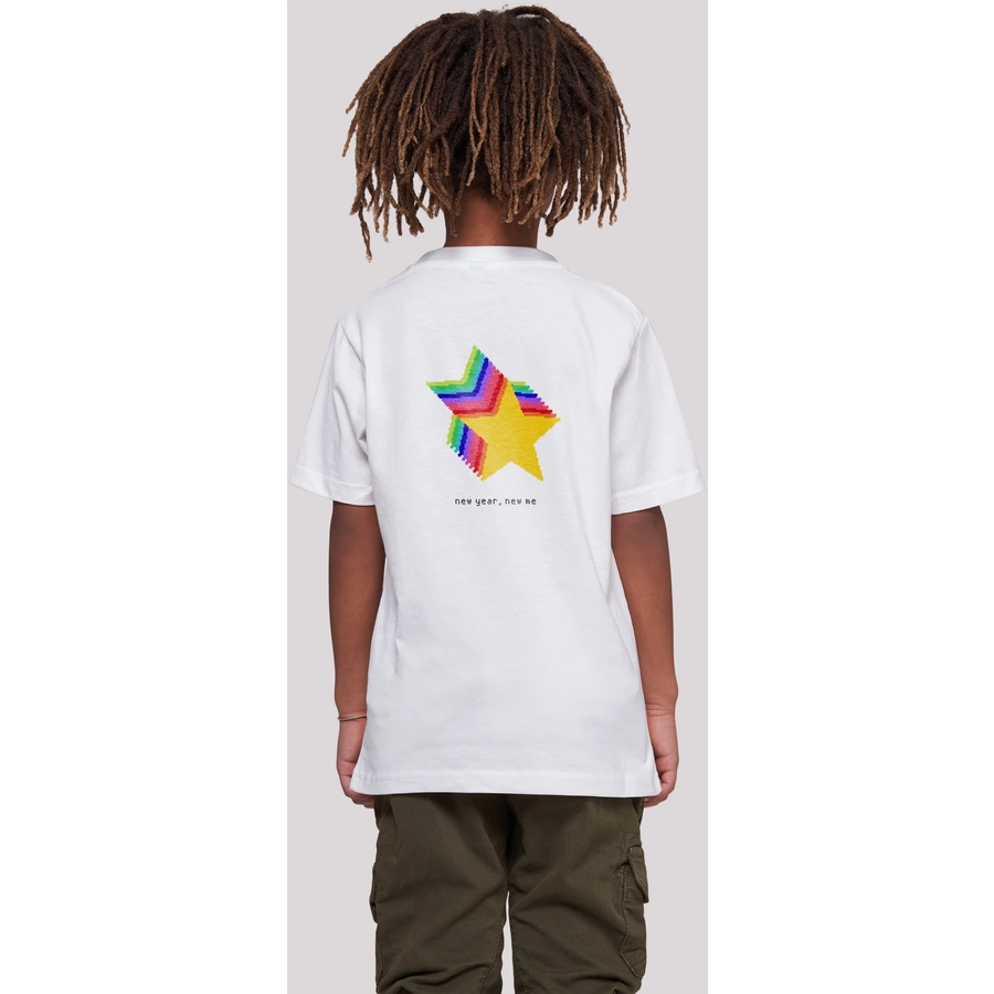 F4NT4STIC T-Shirt SIlvester Party Happy People Only weiß