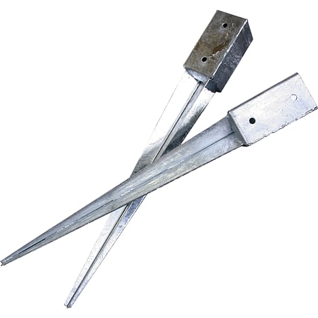 Stolpespyd varmgalvaniseret 51 x 102 mm L: 600 mm