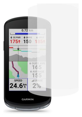 Lot de 2 écrans de protection en verre trempé pour Garmin Edge 1040/1040 Solar