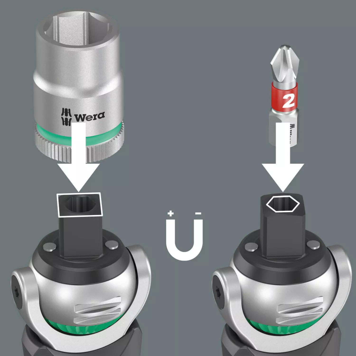 Wera 05004280001 8009 Zyklop Pocket Bitschroevendraaierset 1 - 1/4
