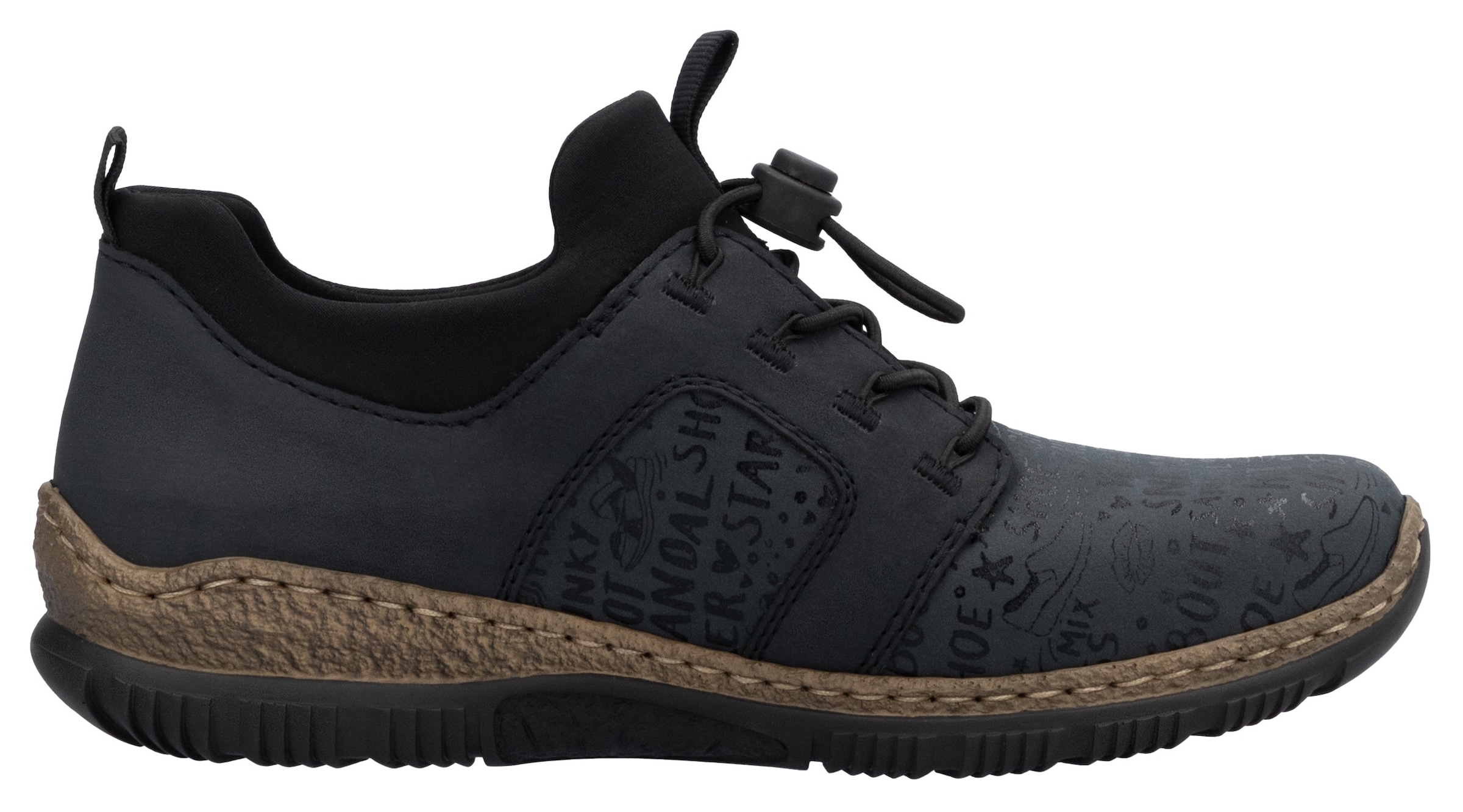 Rieker Slip-On Sneaker  , Schlupfschuh, Freizeitschuh, Halbschuh mit praktischen Anziehlaschen