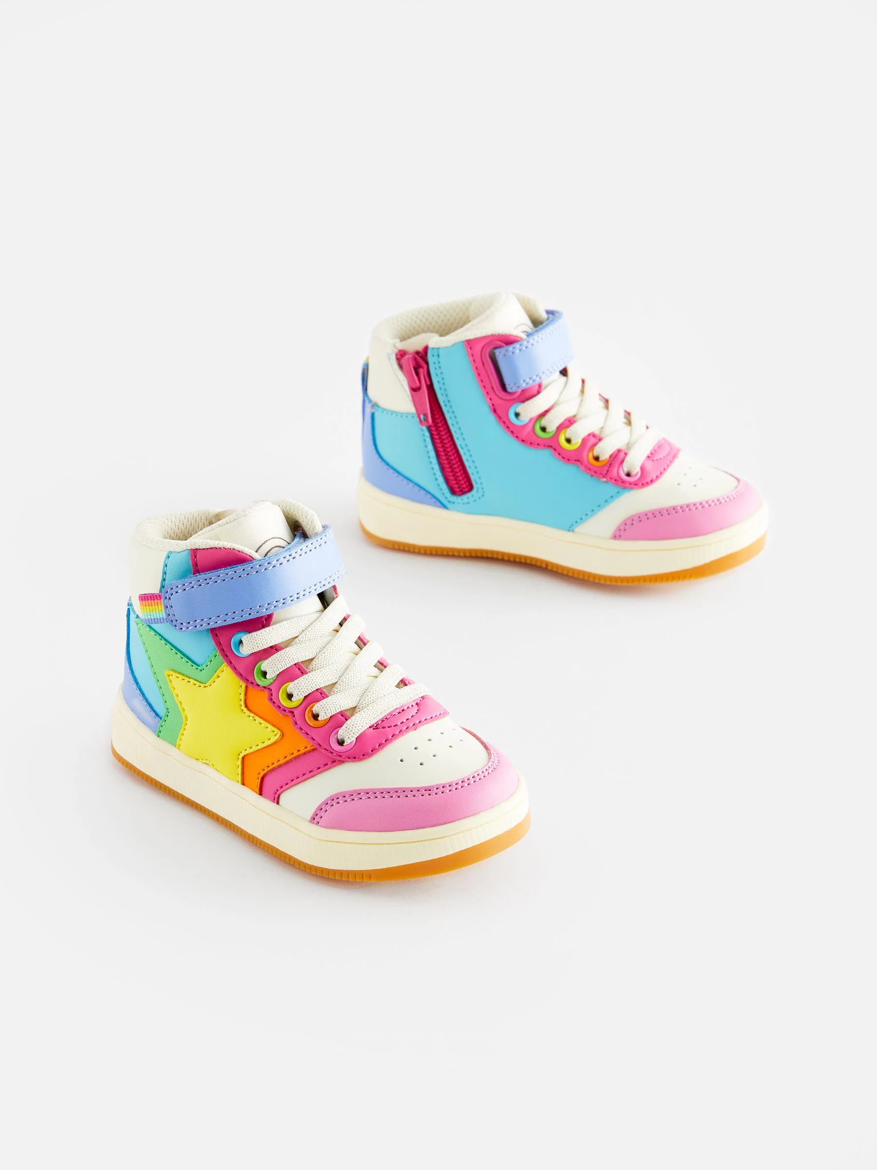 Pastelkleurig - Little Bird by Jools Oliver - Hoge sneakers met sterren