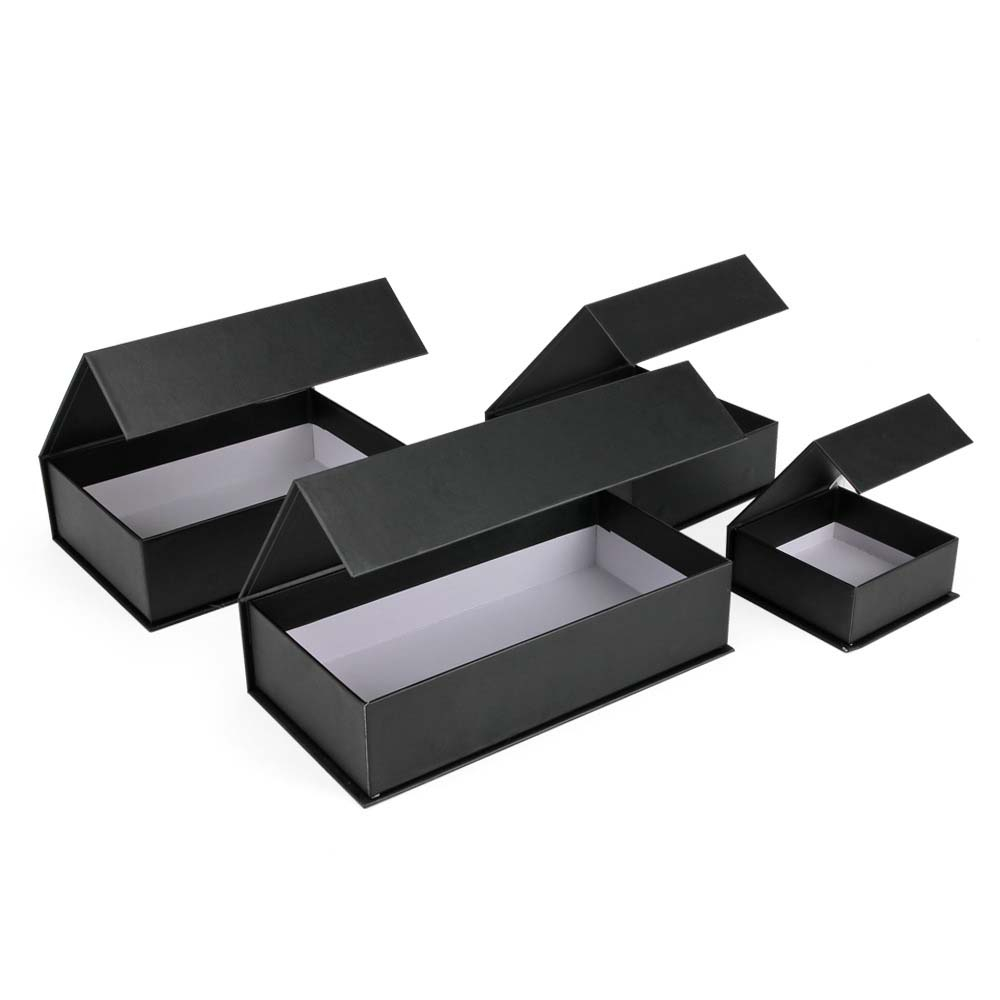 (22.5x16cm) Geschenk Schachtel Gift Box Verpackung mit Magnetischem Deckel - Schwarz