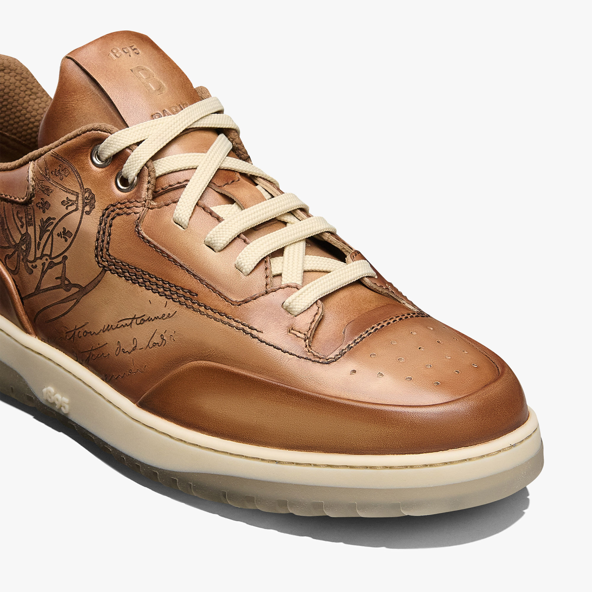 Sneaker Playoff En Cuir Scritto