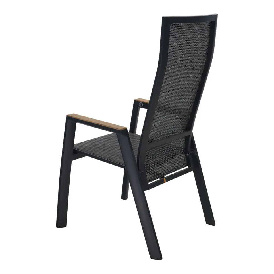 Les - Standenstoel Amir teak nuance - antraciet