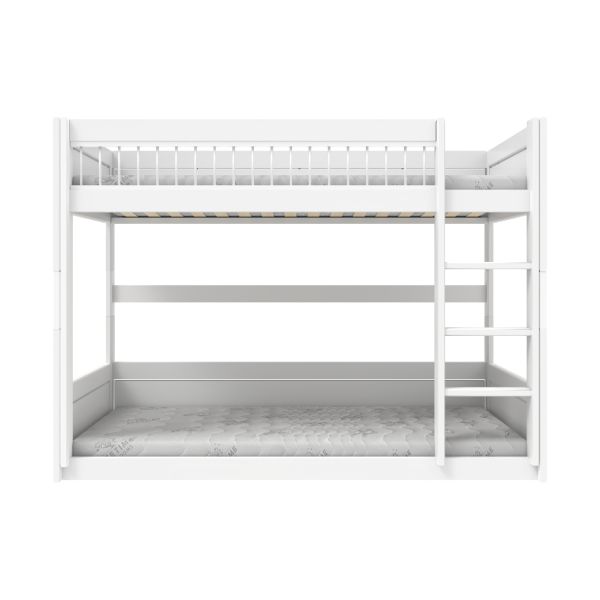 LifeTime Stapelbed – Laag – Luxe Lattenbodem – WitGelakt