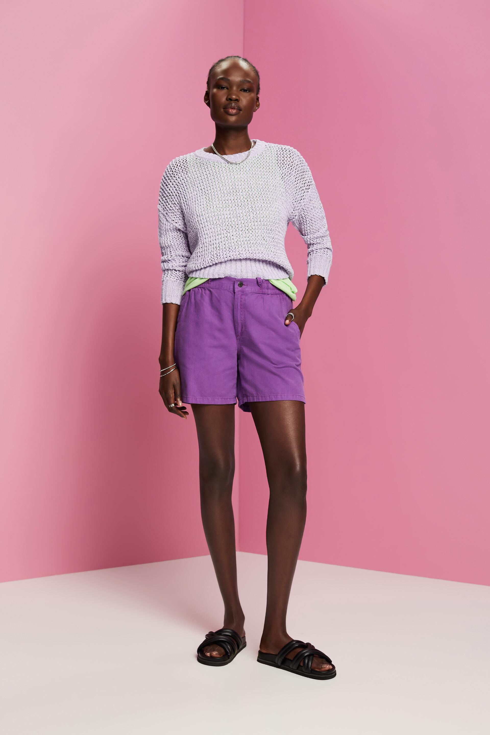 Short casual à ceinture élastique