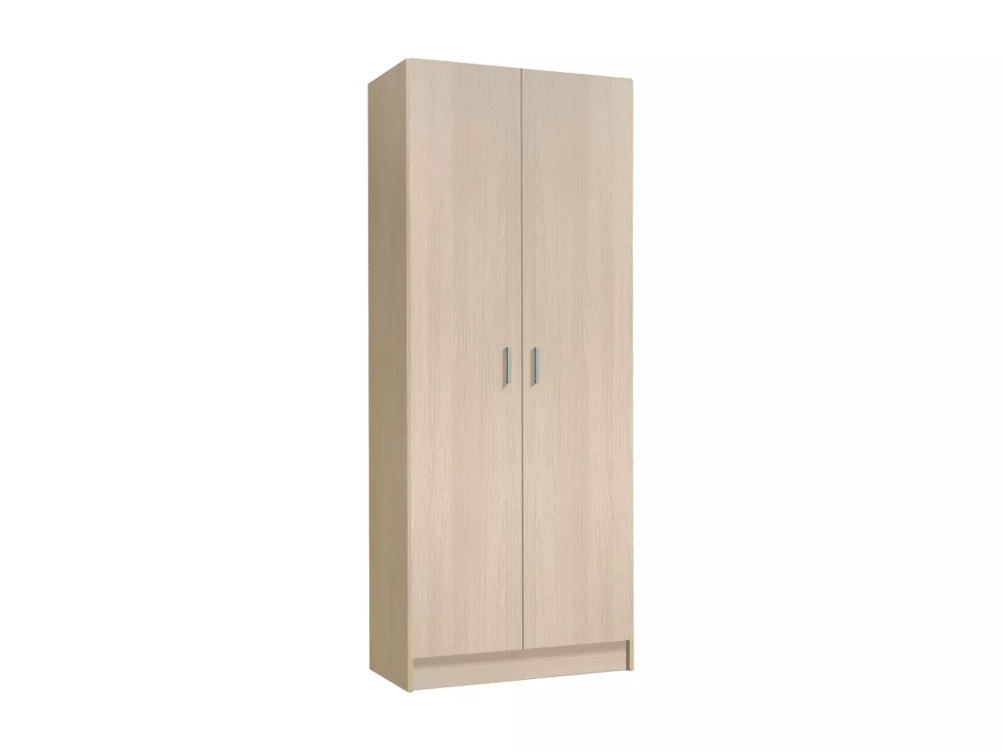 Armoire polyvalente Dabaldi, Armoire à balais avec 2 portes, Étagère à chaussures avec étagères, Armoire à balais, cm73x37h180 cm, Chêne