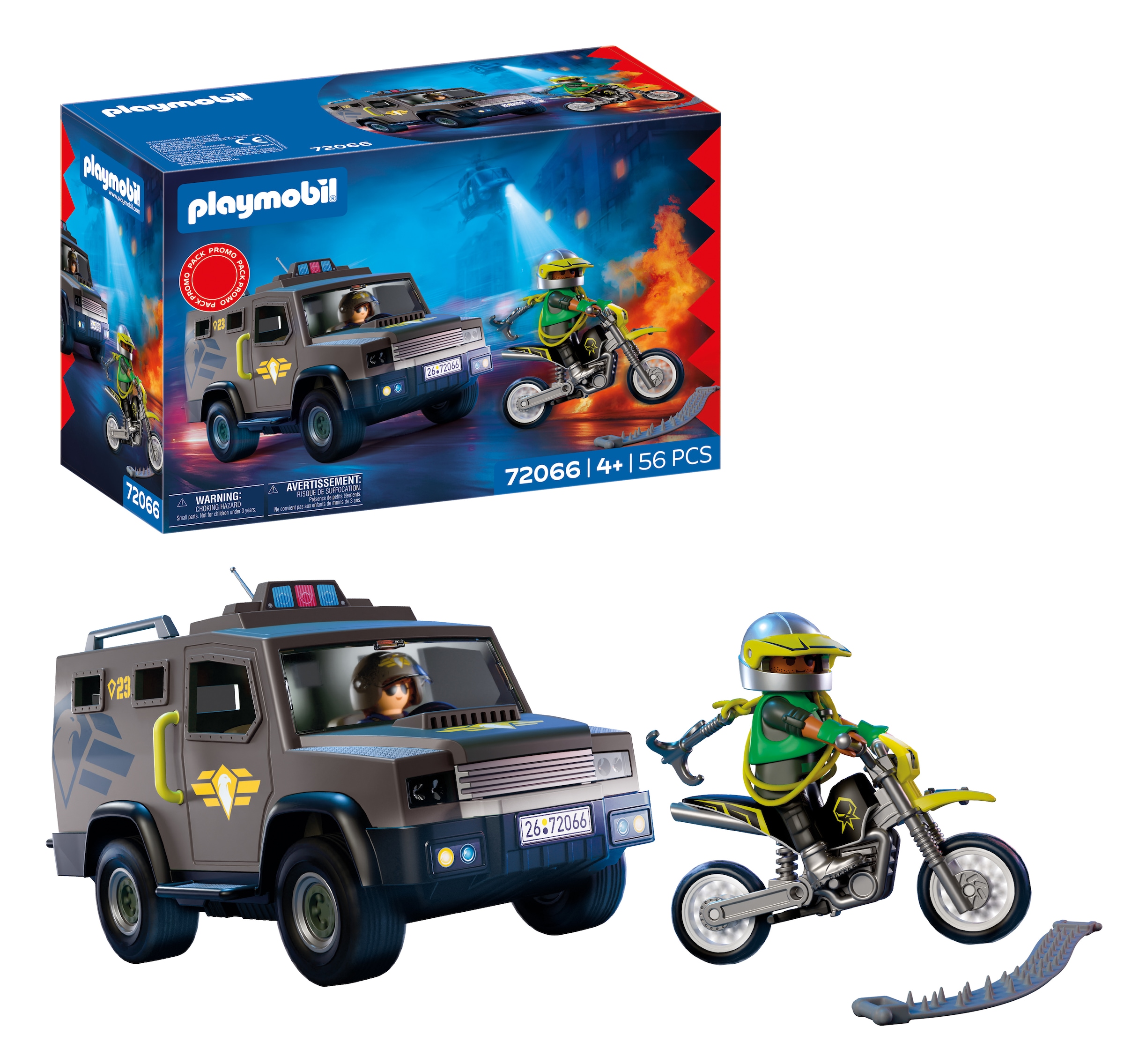 Playmobil® Konstruktions-Spielset »SWAT-Einsatzfahrzeug (72066), City Action« Made in Europe