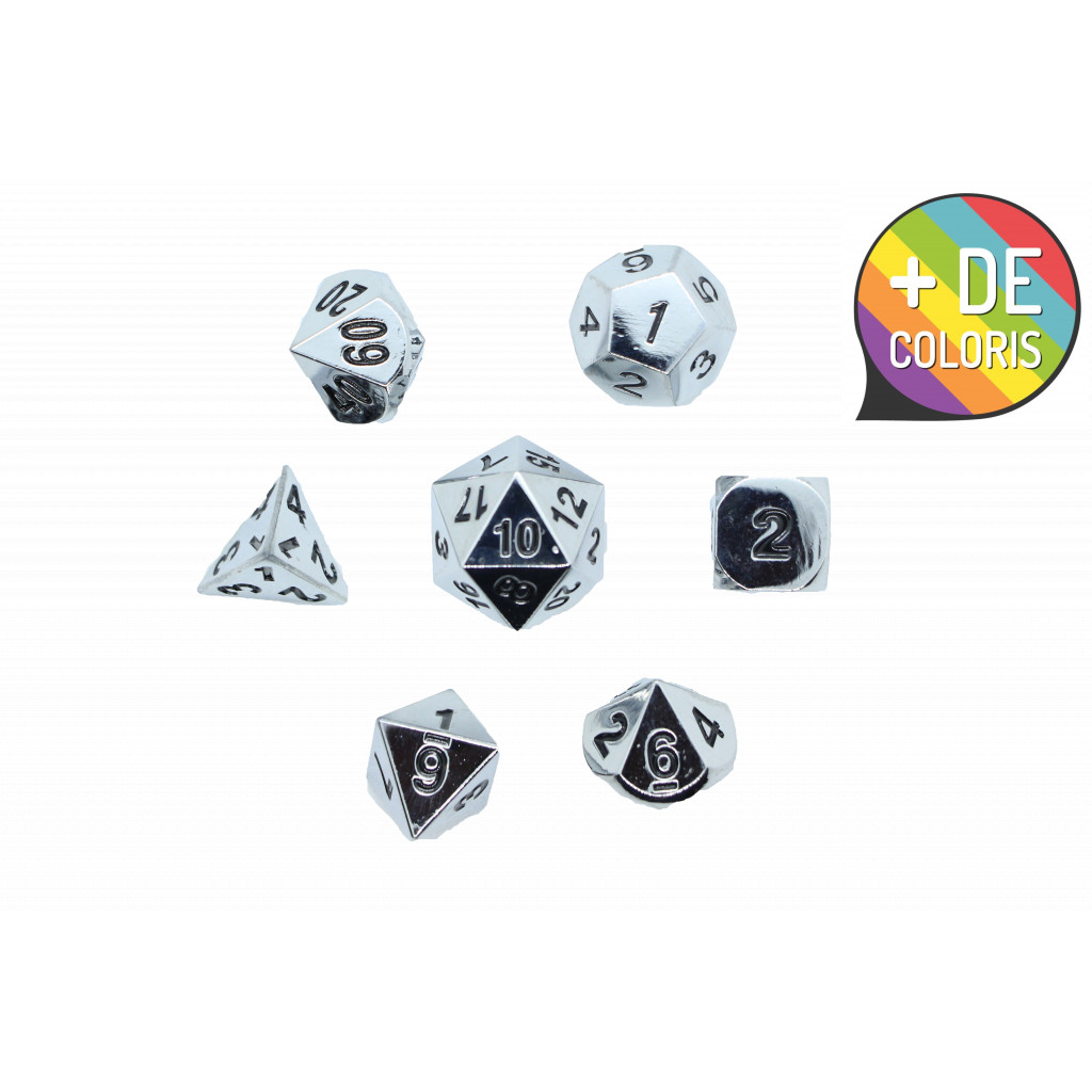 Set de dés JDR en metal