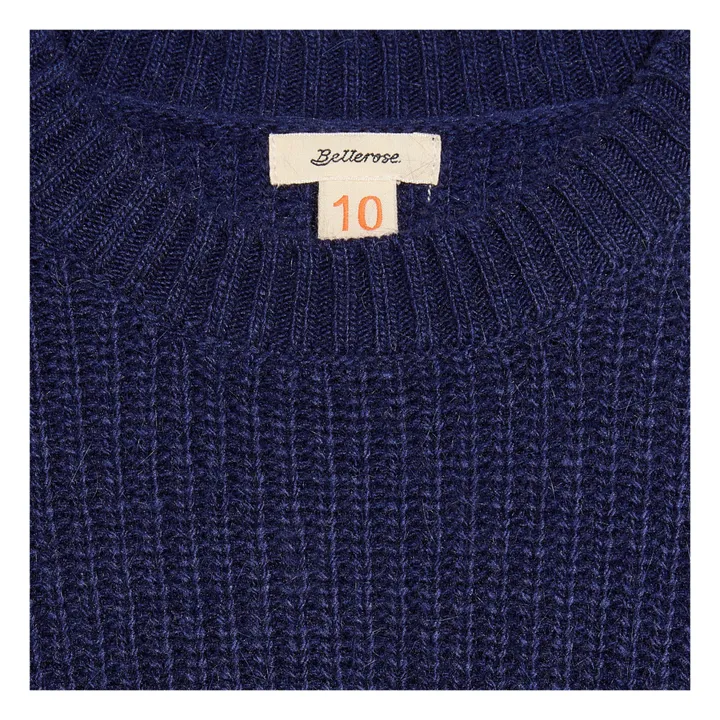 Bellerose Pull Col rond Diot | Bleu indigo