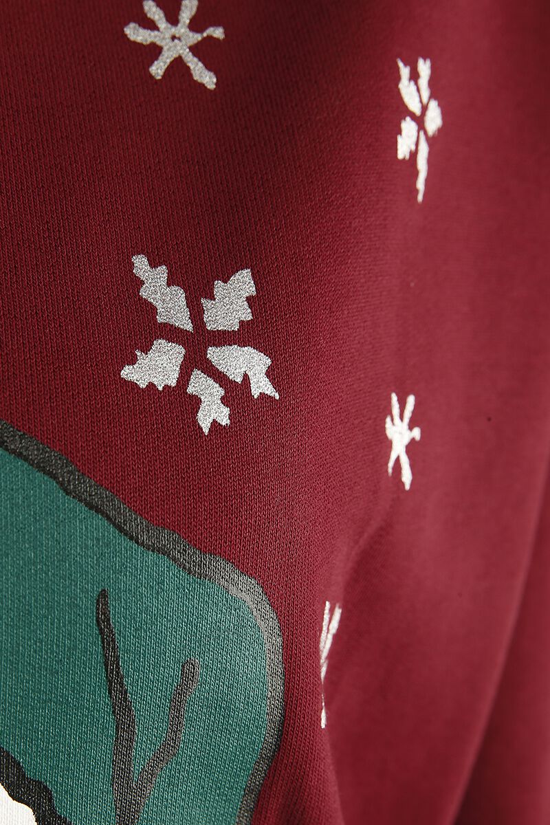 Snoopy - Neige - Sweat Oversize | Snoopy Pull De Noël