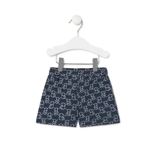 Bermuda de criança Bold Bear Casual azul marinho