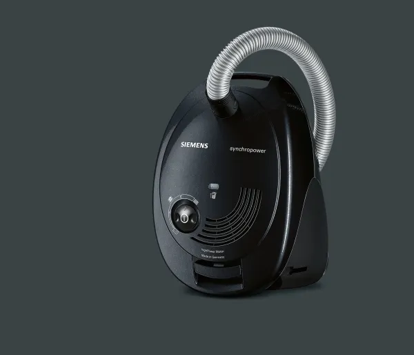 Siemens Synchropower VS06A212 - Støvsuger - beholder - pose - sort