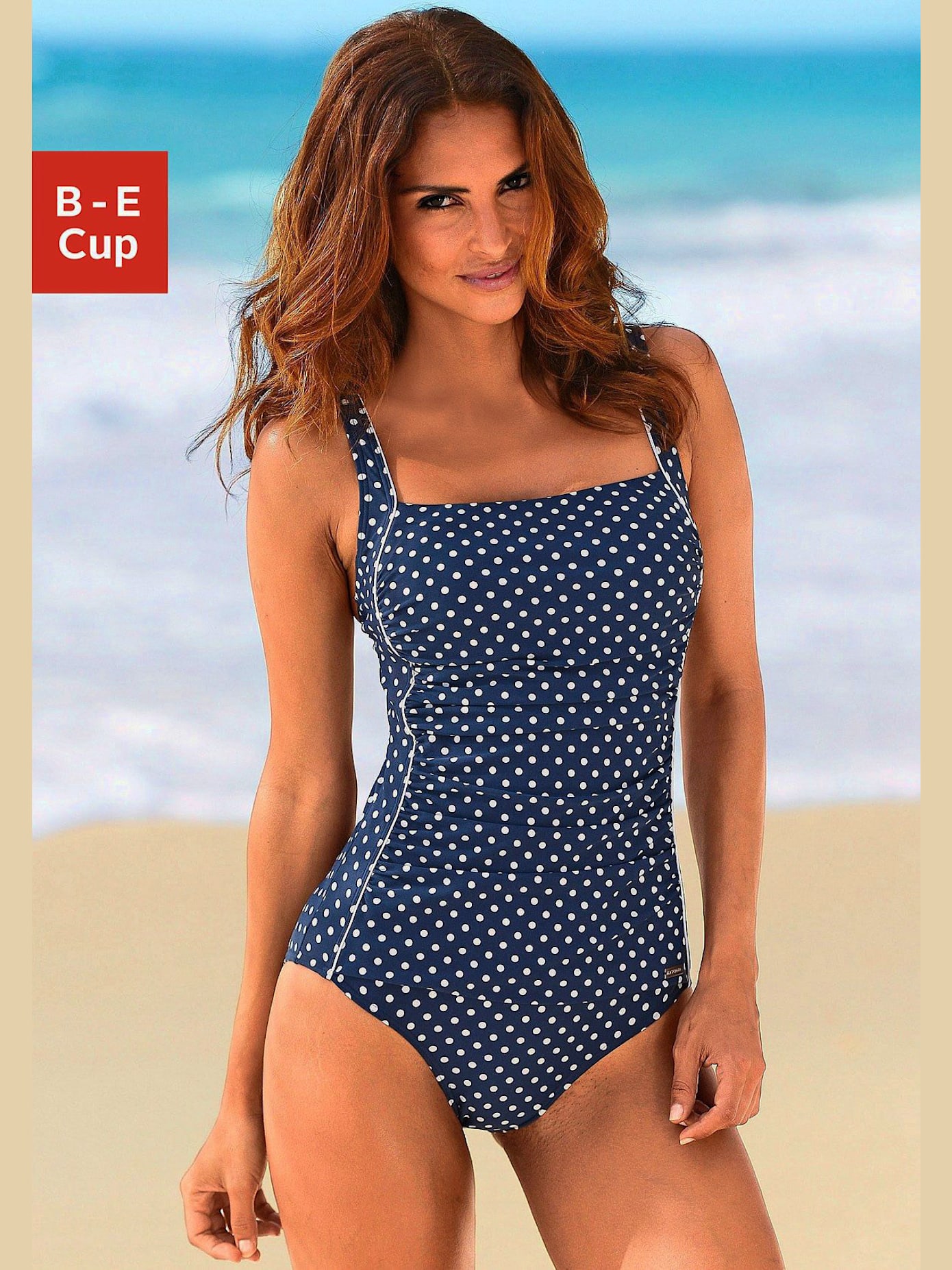 Maillot de bain motif petits pois