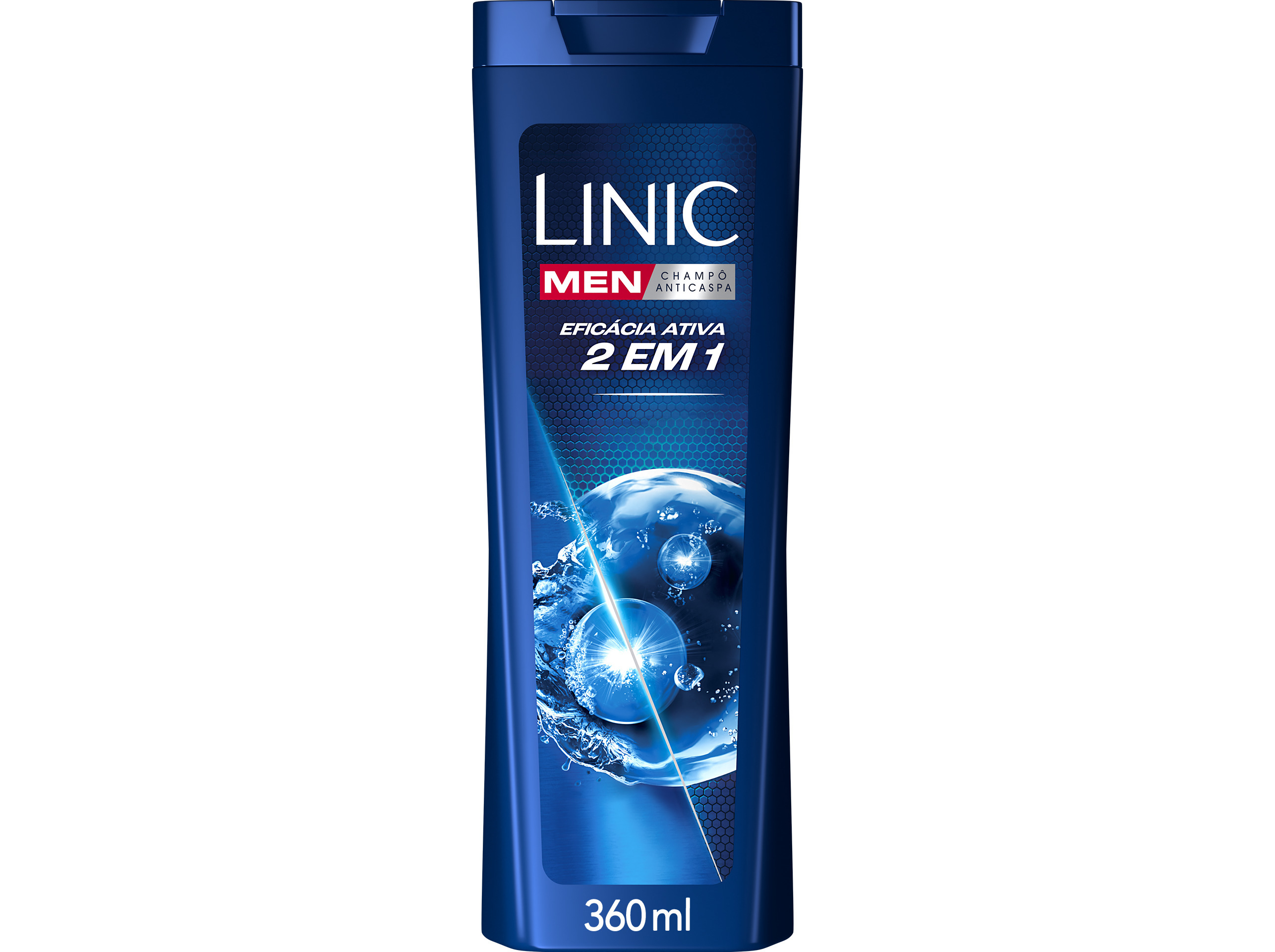 CHAMPÔ LINIC ANTI-CASPA EFICÁCIA ACTIVA 2 EM 1 360ML