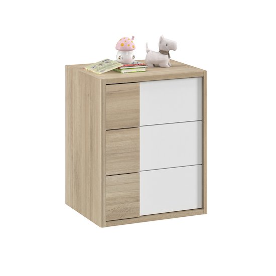 Sacha lit compact bébé 70x140   Chêne        de               Galipette
