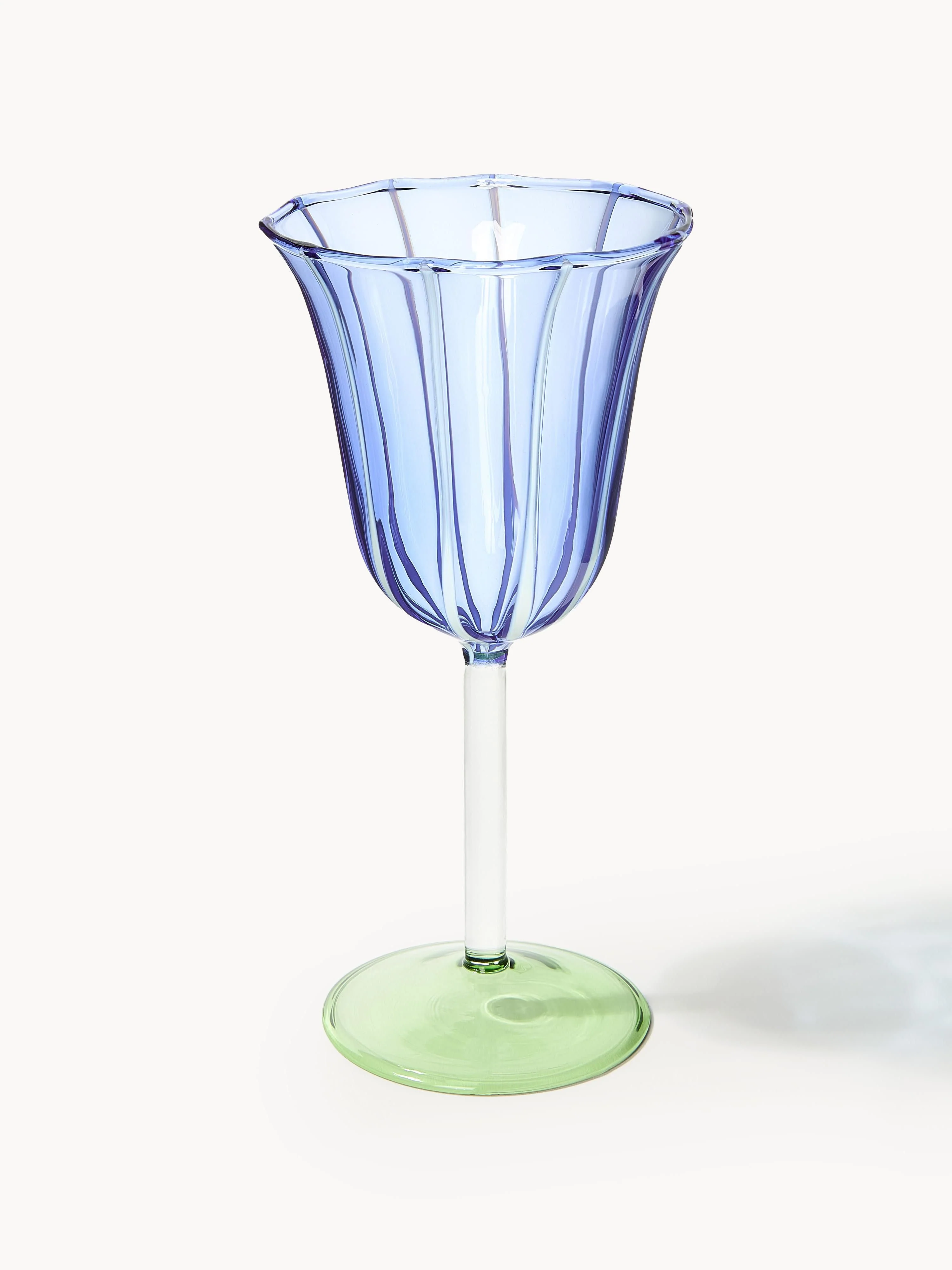 Handgemaakte wijnglazen Eve van borosilicaatglas, 2-delig