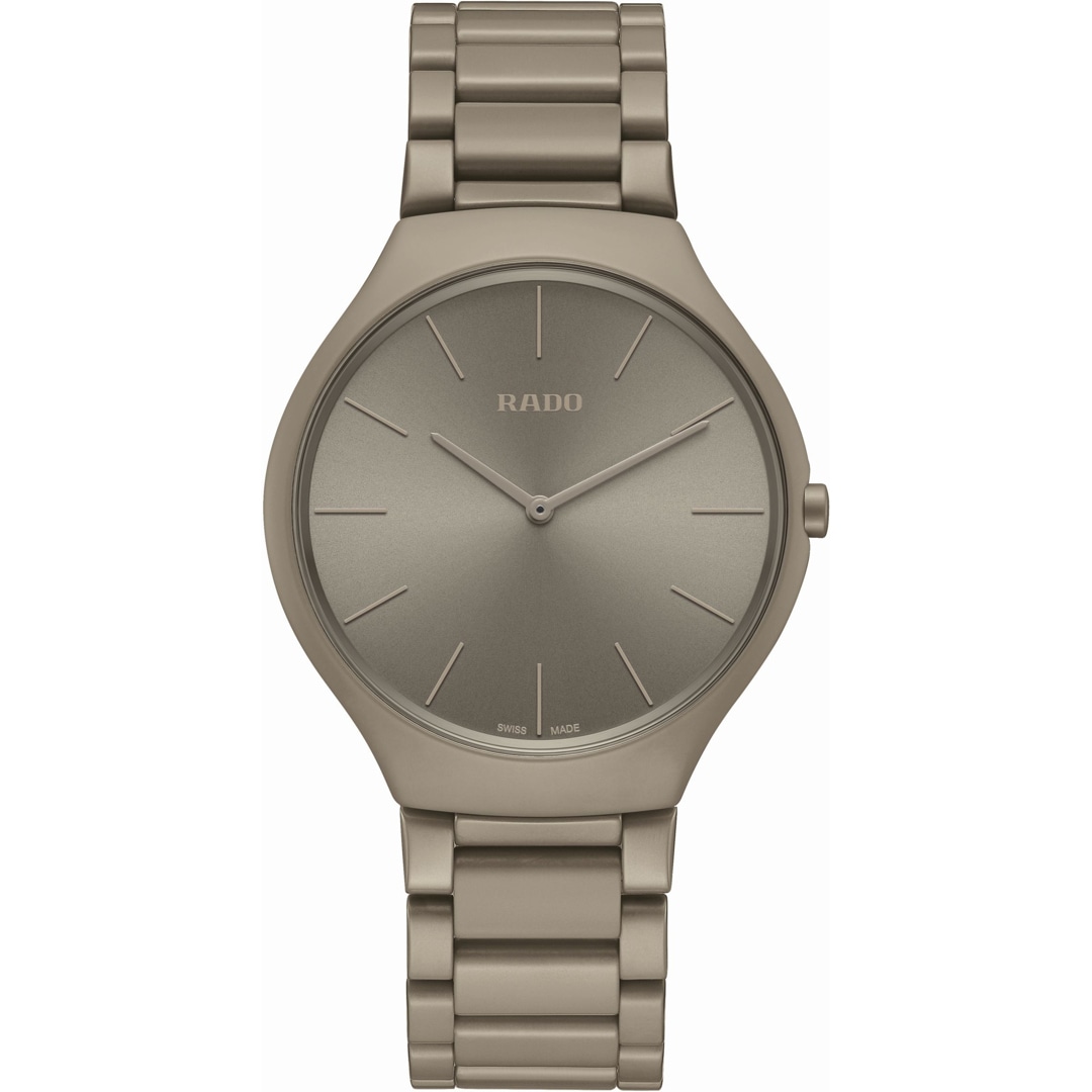 Rado True Thinline Le Corbusier Grey Brown Natural Umber 32141 Limited Edition
