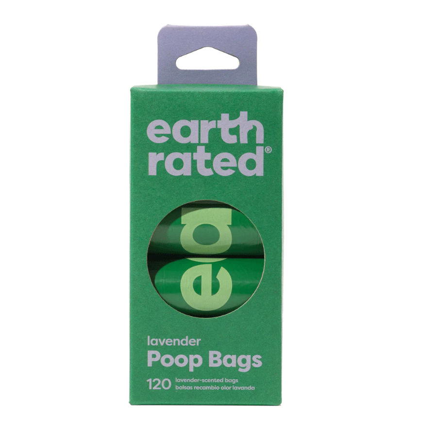 Sacos para recolher fezes de cachorro Earth Rated com aroma de lavanda