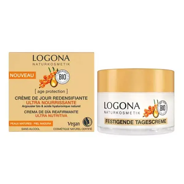 Creme de dia ultranutritivo Logona com proteção antienvelhecimento 50ml