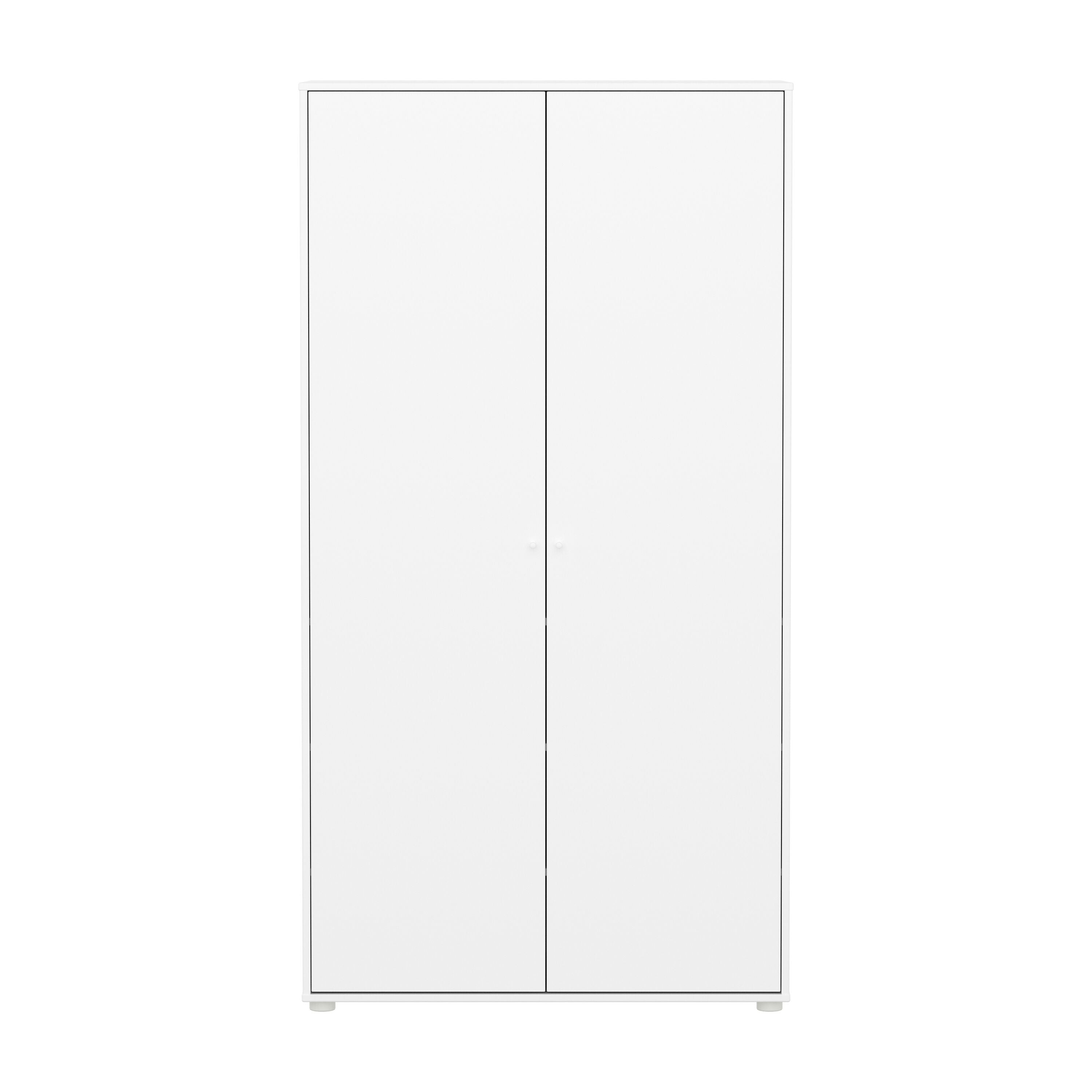 Flexa SAGA Schrank - Weiss / B: 100.0 cm x T: 55.0 cm x H: 190.0 cm