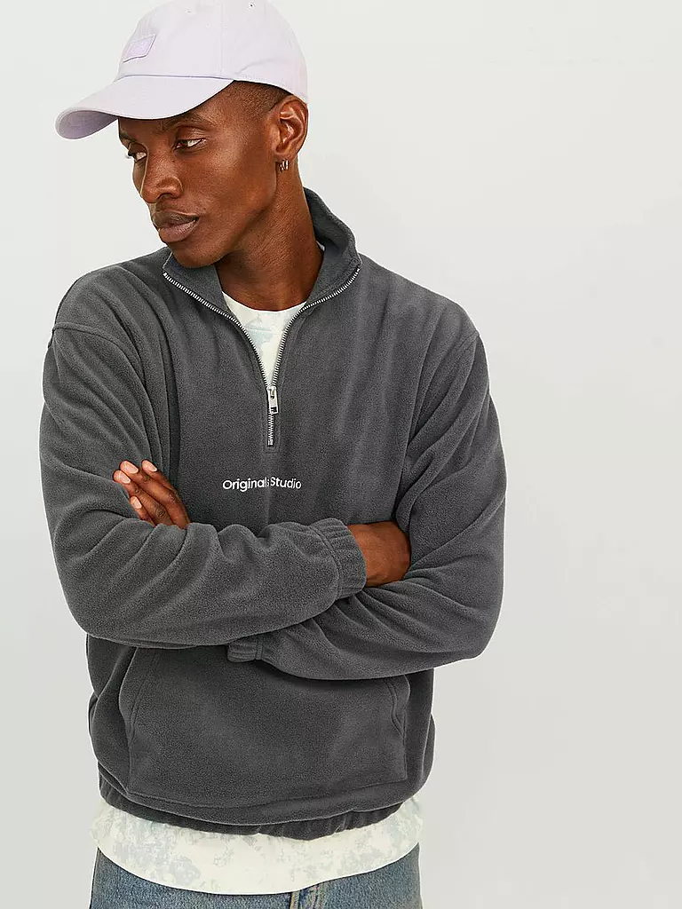 JACK & JONES Pullover JORVESTERBRO grau
