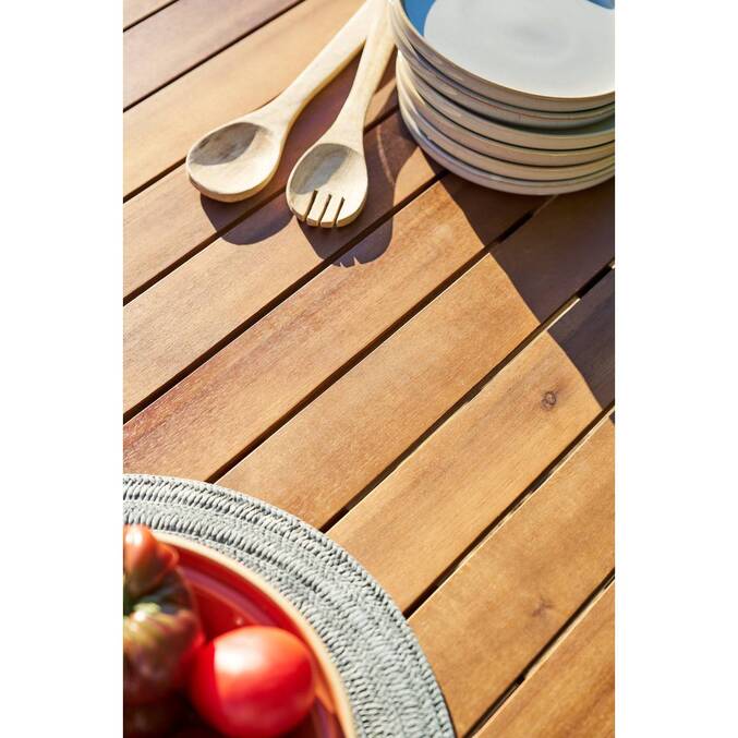 Table de jardin extensible PARADIZE Effet Noyer & Graphite