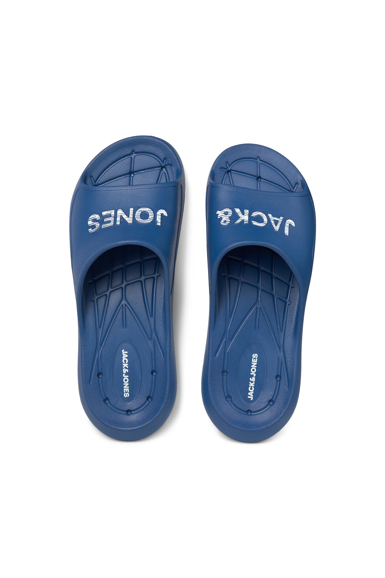 Chinelo com logo - azul médio